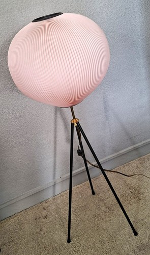 Lampada treppiede plissettata - treppiede,