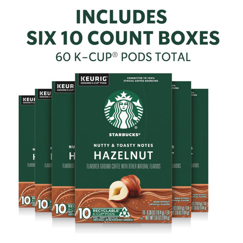 Starbucks hazelnut kcups - starbucks,