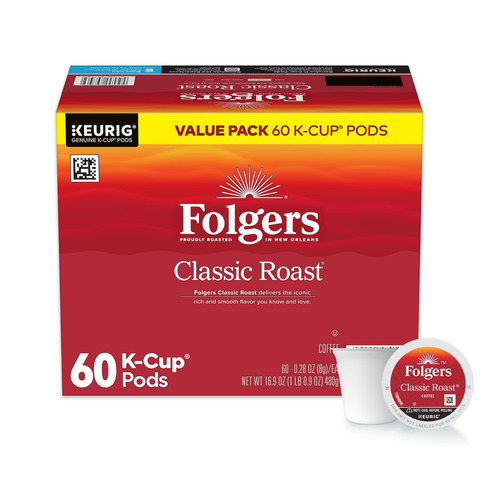 Folgers classic roast - folgers, roast,