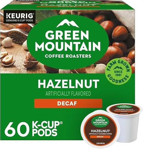 Green mountain hazelnut decaf - mountain,